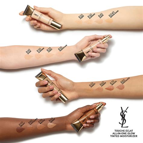 touche eclat ysl all in one glow foundation|YSL touche eclat colour chart.